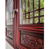 Wood grain doors and windows