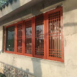 Wood grain doors and windows