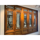 Window screen integrated doors and windows
