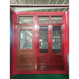 Wood grain doors and windows