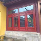 Wood grain doors and windows