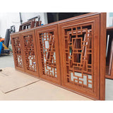 Wood grain doors and windows
