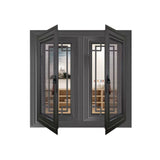 Window screen integrated doors and windows